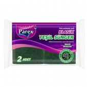 PAREX KLASİK YEŞİL SÜNGER OLUKLU 2Lİ - 1