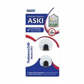 VODASEAL KENDİNDEN YAPIŞKANLI PASLANMAZ ÇELİK OVAL KROM 2 Lİ ASKI  NM 78 3867 - 1