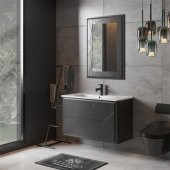 BELİNZA ARİSTO BANYO DOLABI TAKIMI ANTRASİT 80 CM - 1