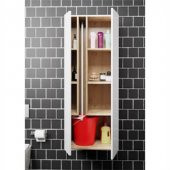 BELİNZA TEMİZLİK DOLABI BEYAZ MEŞE 55 CM - 2