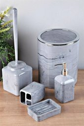 MERMER YUVARLAK 5 Lİ BANYO SETİ 580-1 - 1