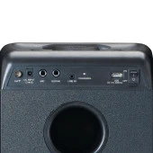 LENCO PA-200 BK Bluetooth Parti Hoparlörü Işıklı USBli Radyolu Kumandalı Seyyar Taşınabilir TAM ÖN IŞIK ANİMASYONLU PA TWS İŞLEVİ SİYAH - 5