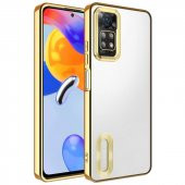 Xiaomi Redmi Note 11 Pro 5G Kılıf Logo Gösteren Şeffaf Şık Lüx Silikon - 6