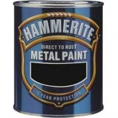 Hammerite Metal Boyası Düz Siyah 0,75 Lt - 1