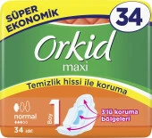 Orkid Maxi Normal 34 Adet Süper Ekonomik Paket Hijyenik Ped - 1