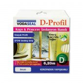VODASEAL KAPI VE PENCERE İZOLASYON BANDI 3-7MM 6,20 METRE KAHVE NM 78 3072 - 1