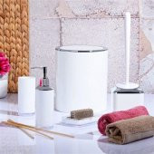 BANYO SETİ NİKELAJ 5 PARÇA BEYAZ 664-101 - 1