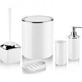 BANYO SETİ NİKELAJ 5 PARÇA BEYAZ 664-101 - 2