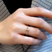 14 Ayar Altın Taşlı Göz Yüzük thumbnail 1