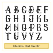 14 Ayar Altın A Harf Yüzük thumbnail 4