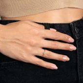 14k Altın Rhythm Markiz Taşlı Yüzük thumbnail 3