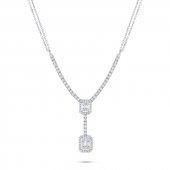 Pırlanta Baget Taşlı Gerdanlık Kolye thumbnail 2