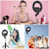 Polham Bluetooth Tripodlu Canlı Yayın Seti 6.3 inch 16cm Selfy Işığı 1200 Mah 3farklı Ton Selfy - 7