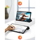 Polham Huawei MatePad 10.4 Kılıfı Katlanabilir Standlı Kalem Yerli Mıknatıslı Huawei MatePad Kılıfı - 2