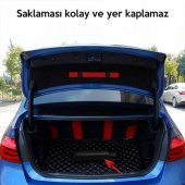 Polham Çantalı Araç Ön Cam Güneşlik Şemsiyesi 145cm*79cm Araç Güneş Koruyucu Araç Güneşlik Şemsiyesi - 4