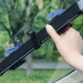 Polham 46CM Otomatik Ön Cam Güneşlik Araç Cam Perdesi Araç Koruyucu Otomatik Geri Çekilebilir - 6