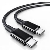 Polham 100CM Güçlendirilmiş 100W PD 3.1 Type C To Type C Şarj ve Data Kablosu, Hızlı Şarj Kablosu - 1