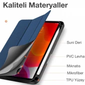 Polham iPad Mini 6 (2021) Tablet Kılıfı Kalem Yerli Standlı iPad Mini 6 Tablet Kılıfı - 6