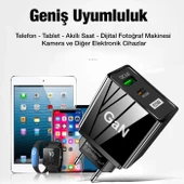 Polham 65W GaN QC3.0 PD Hızlı Başlığı 65W GaN Type-C + USB Şarj Adaptörü - 4
