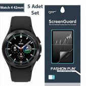 Polham Samsung Galaxy Watch 4 42mm 5 Adet Darbe Emici Ekran Koruyucu, Kabarcık Bırakmaz Teknolojili - 2