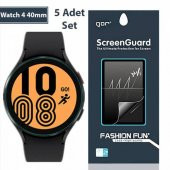 Polham Samsung Galaxy Watch 4 40mm 5 Adet Darbe Emici Ekran Koruyucu, Kabarcık Bırakmaz Teknolojili - 2