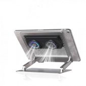 Polham RGB Işıklı Yüksekli Ayarlı Çift Fanlı Dizüstü Bilgisayar Laptop Soğutucu Stand Laptop Masası - 1