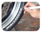 Araç Oto Lastik Yazma Kalemi Beyaz Renk Lastik Yazı Boyama Kalem - 2