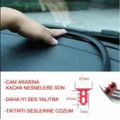Araç Göğsü Konsol Ön Cam Arası Düşme Engelleyici Fitil 1.6 Metre - 4