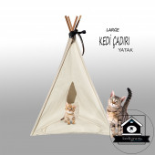 Kedi Çadırı (large) - Çadır - Kedi Evi -kedi Yatağı - Kedi Kulübesi - 4