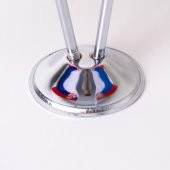 Sırbistan 2li Masa Bayrağı Saten Kumaş Dijital Baskı 15x22,5 cm - 3