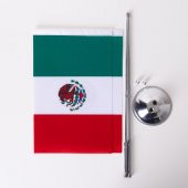 Meksika 2li Masa Bayrağı Saten Kumaş Dijital Baskı 15x22,5 cm - 5