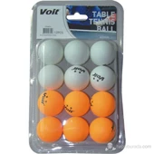 Voit 12 li  Pinpon Topu- Beyaz /Turuncu - 1