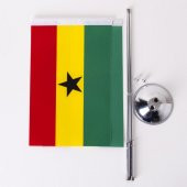 Gana 2li Masa Bayrağı Saten Kumaş Dijital Baskı 15x22,5 cm - 4