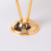 Allah-Muhammed Altın Renk 2li Masa Bayrağı Saten Kumaş Dijital Baskı 15x22,5 cm - 4