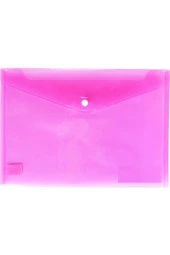 Bafix Çıtçıtlı Zarf Dosya A-4 Pembe Çıtçıtlı Dosya (12 Adet) - 1
