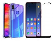 Redmi Note 7 Nitro Antişok Silikon Kılıf Kenar Korumalı +6D Cam - 1