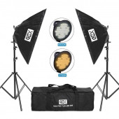 Gdx Pro TLB LED 500 BiColor İkili Set - Fotoğraf & Video Çekim Işığı (Dimmerli) - 1