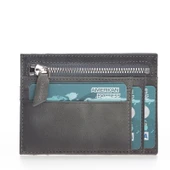 Zip Deri Fermuarlı Kartlık ZPCH VS4 Gri - 4