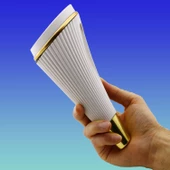 Iron Lüks Mobilya Kanepe Tv Ünitesi Konsol Koltuk Ayağı 19 Cm Beyaz Gold Ayakları - 5