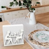 SOHBET TEMALI METAL PEÇETELİK SILVER - 7