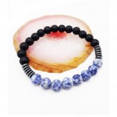 Sodalit & Oniks & Hematit Erkek Doğal Taş Bileklik - 2
