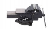 Anadolu Strong Büyük Boy 150mm 6 360 Dönerli Taban Dövme Çelik Sabit Tezgah Masa Mengenesi - 3