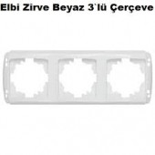 EL-Bİ Zirve 3'lü Yatay Çerçeve beyaz (2 Adet) - 1