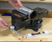 Anadolu Strong Büyük Boy 100mm 4 360 Dönerli Taban Dövme Çelik Sabit Tezgah Masa Mengenesi - 2