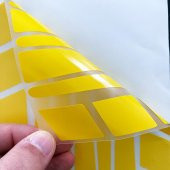 Şerit Tasarımlı Taksi Sarısı Motosiklet Kask Sticker Çınar Extreme - 3