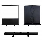 Codegen 145x82 cm Taşınabilir Portatif Pull Up Floor Screen Projeksiyon Perdesi - 2
