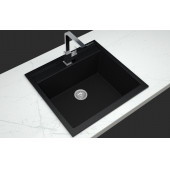 Real Stone K004 Olympos 56x53 CM Siyah Granit Tezgah Üstü Eviye - 2