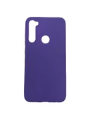 Xiaomi Redmi Note 8 İnce Mat Silikon Kılıf Mor - 1
