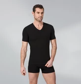 Namaldı 191S Erkek Yazlık Summer V-Yaka Siyah Tshirt - 1