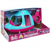 Farbu Oyuncak 46 cm Büyük Sallynin Helikopteri Pembe-Turkuaz - 5
